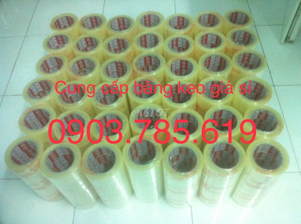 Băng keo trong dán thùng bằng máy cuộn lớn, giá sỉ. Mua bán Đồ dùng văn phòng tại Quận 12 Tp Hồ Chí Minh được đăng bởi Mr Phúc hình 1
