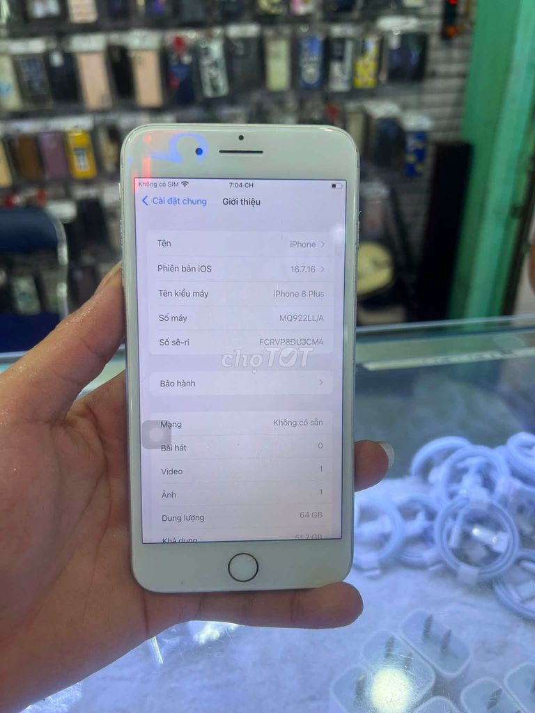 Apple iPhone 8 Plus 64GB Trắng 100%. Mua bán Điện thoại tại Thành phố Thủ Đức Tp Hồ Chí Minh được đăng bởi Hội Đồ Điện Tử hình 1