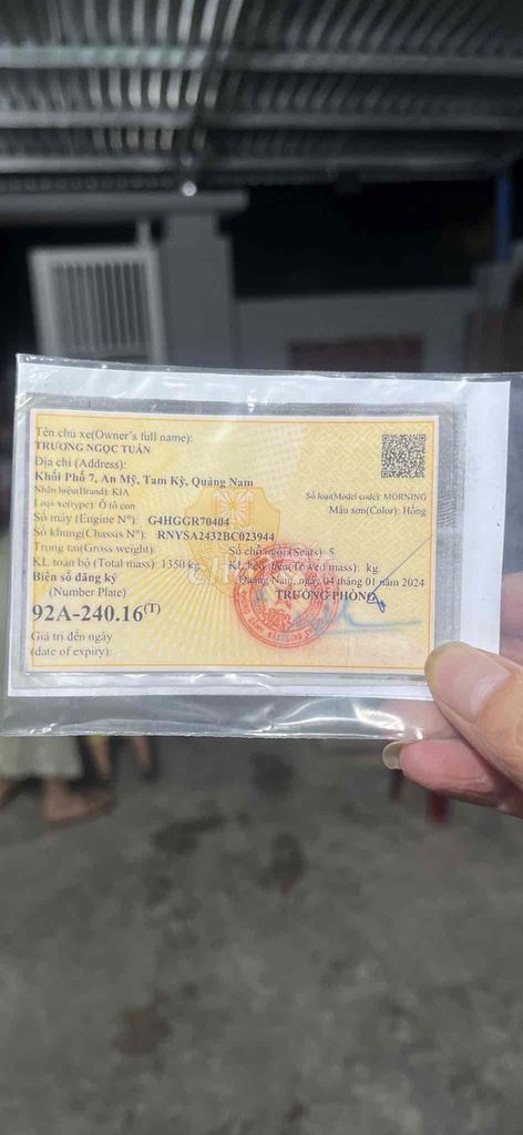 Kia Morning 2015 MT - 200 km. Mua bán Ô tô tại Thành phố Tam Kỳ Quảng Nam được đăng bởi Vũ Tuấn hình 3