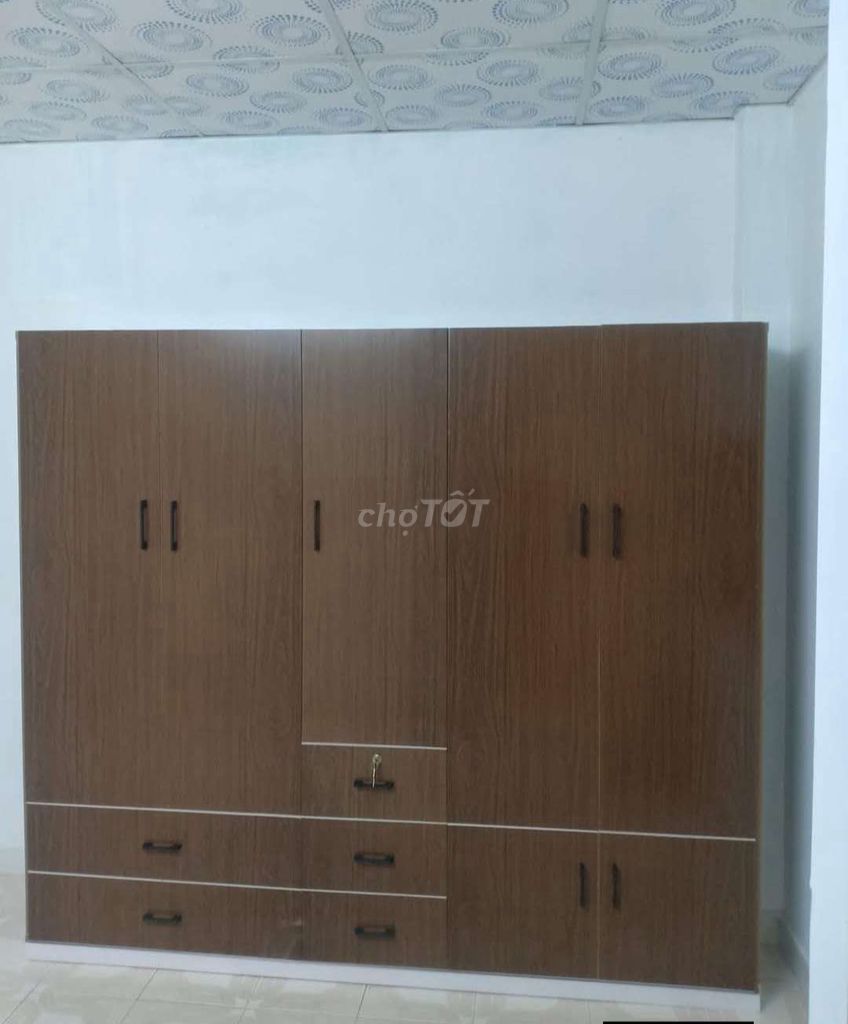TỦ NHỰA ĐÀI LOAN 5 CÁNH MÀU ÓC CHÓ . Mua bán Tủ, kệ gia đình tại Thành phố Dĩ An Bình Dương được đăng bởi Tủ nhựa đài loan hoàng quân hình 1