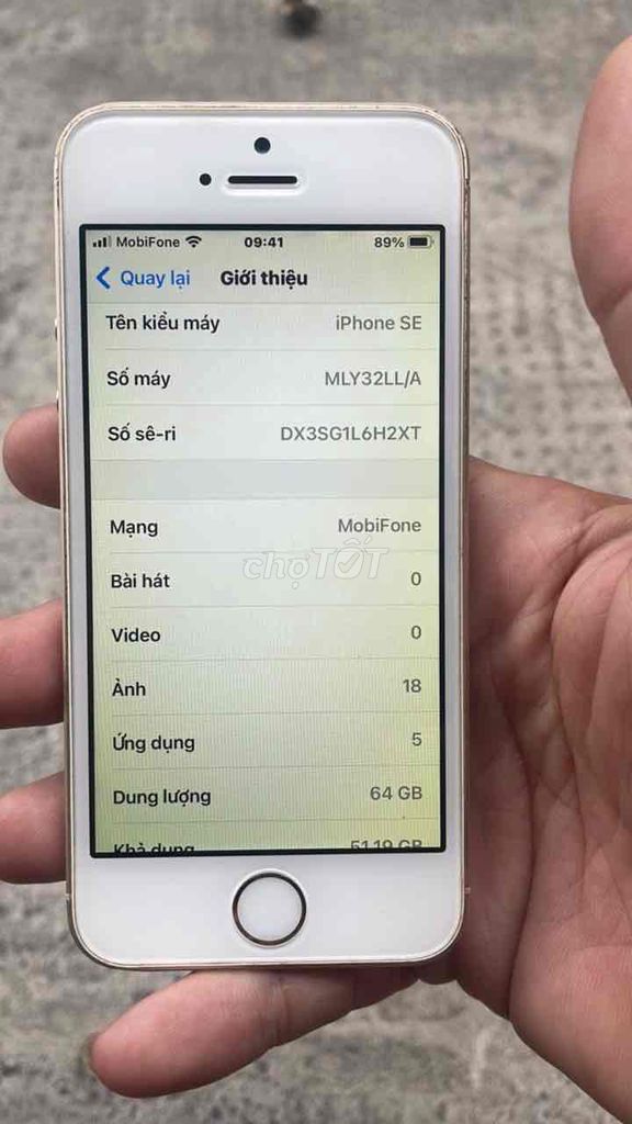 Apple iPhone SE 64GB Vàng. Mua bán Điện thoại tại Quận 12 Tp Hồ Chí Minh được đăng bởi anh tâm hình 1