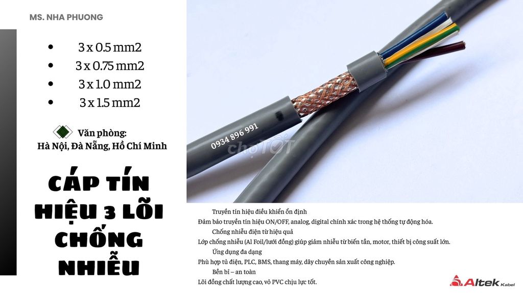 Cáp điều khiển Altek Kabel. Mua bán Đồ chuyên dụng, Giống nuôi trồng tại Quận Sơn Trà Đà Nẵng được đăng bởi Phuong Altek Kabel Nha hình 1