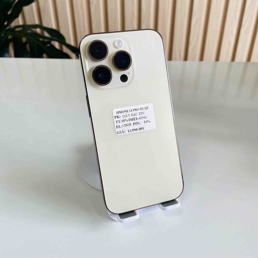 iPhone 14 Pro - 128GB - Pin 84% - Nguyên Zin. Mua bán Điện thoại tại Quận Ninh Kiều Cần Thơ được đăng bởi Hmphone hình 1