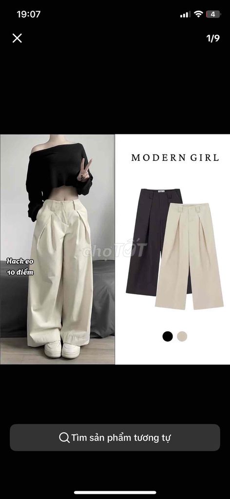 Quần ống rộng nữ suông size M. Mua bán Quần áo tại Huyện Hàm Thuận Nam Bình Thuận được đăng bởi Duong Binh hình 1