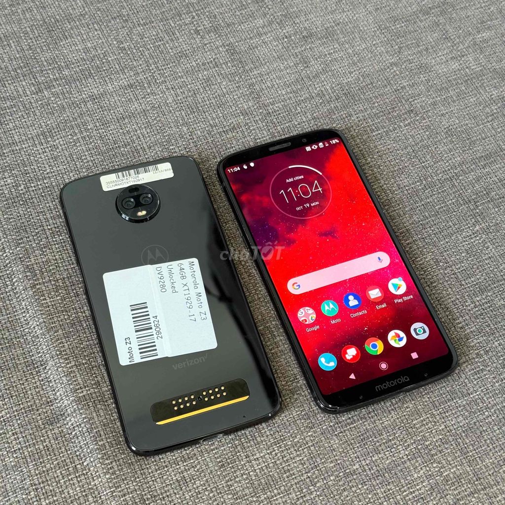 Motorola Moto Z3 64GB Đen. Mua bán Điện thoại tại Quận Thanh Xuân Hà Nội được đăng bởi Khang nè  hình 1