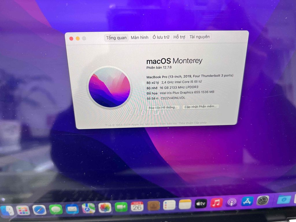 Apple MacBook Pro 2019 16GB/512GB touchbar. Mua bán Laptop tại Thành phố Đà Lạt Lâm Đồng được đăng bởi HPSTORE ĐÀ LẠT hình 1
