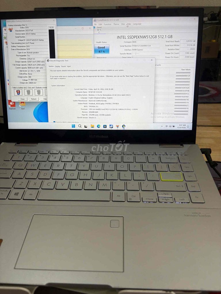 Asus VivoBook I3-1115G4 4GB/512GB. Mua bán Laptop tại Quận Cầu Giấy Hà Nội được đăng bởi Nguyễn Công Hưởng hình 1