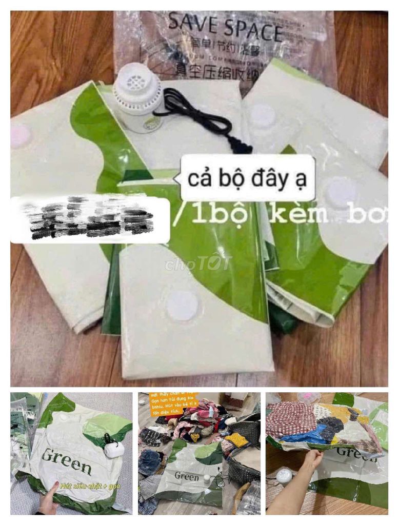 Bộ hút chân không Green kèm bơm 250k/bộ