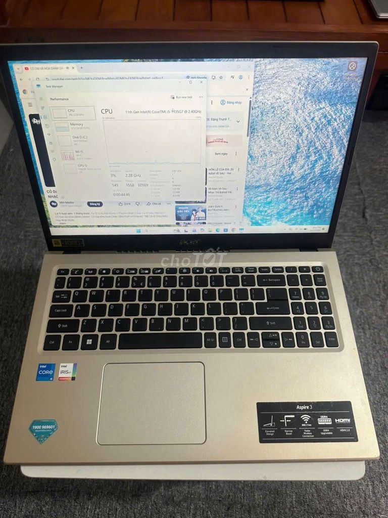 Acer Aspire 3 A315 i5-1135G7 15.6 inch 8GB/256GB. Mua bán Laptop tại Quận Thanh Khê Đà Nẵng được đăng bởi Trần Văn Quang hình 1