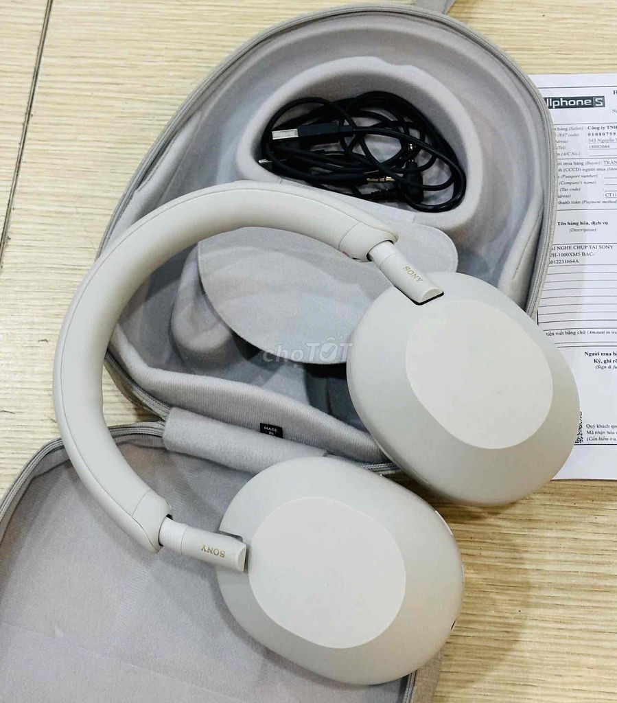 Tai nghe Sony WH-1000XM5 Trắng Đã sử dụng. Mua bán Tivi, Âm thanh tại Quận Đống Đa Hà Nội được đăng bởi Ms Tuyền hình 1