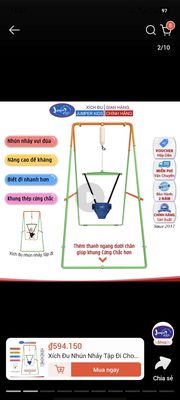Xe đẩy Vovo và xích đu nhún nhảy cho bé. Mua bán Mẹ và bé tại Huyện An Dương Hải Phòng được đăng bởi Tấn Trần