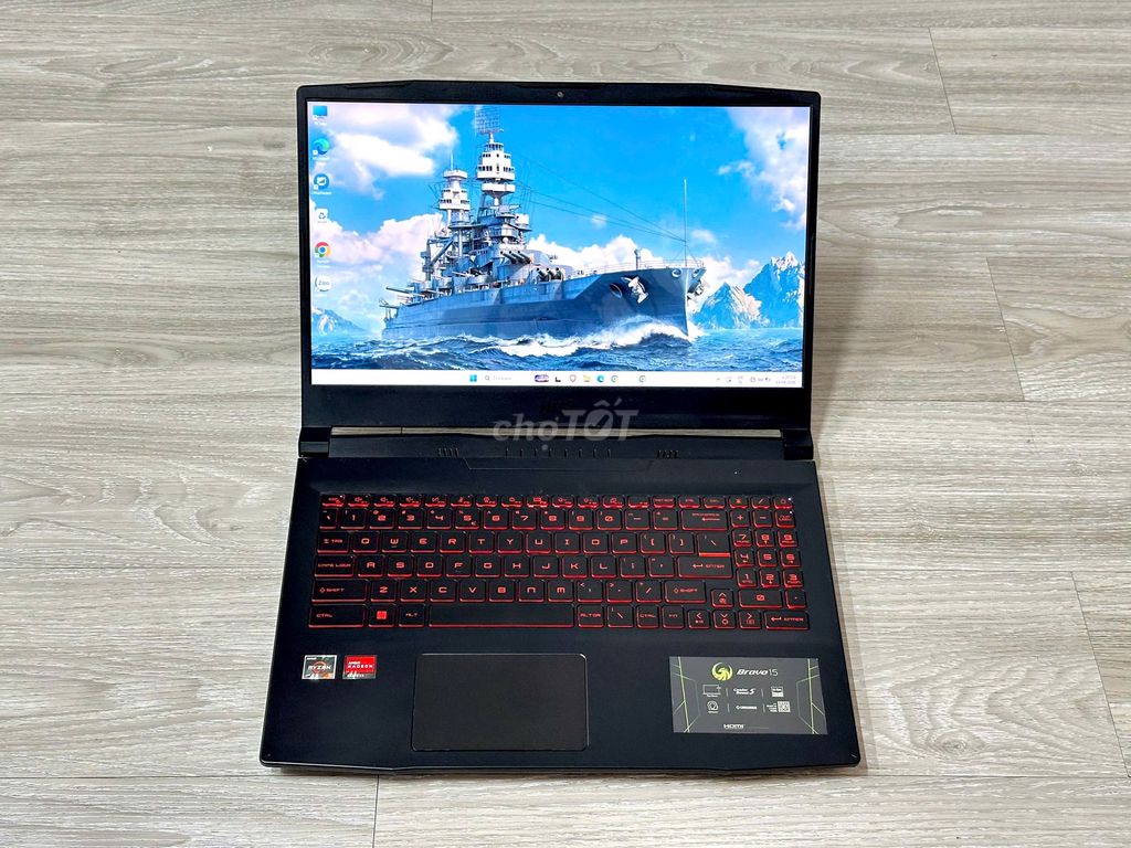 MSI Bravo 15 B5DD AMD Ryzen 5 5600H / Ram 8G /512G. Mua bán Laptop tại Quận Liên Chiểu Đà Nẵng được đăng bởi Gia Minh Shop hình 1