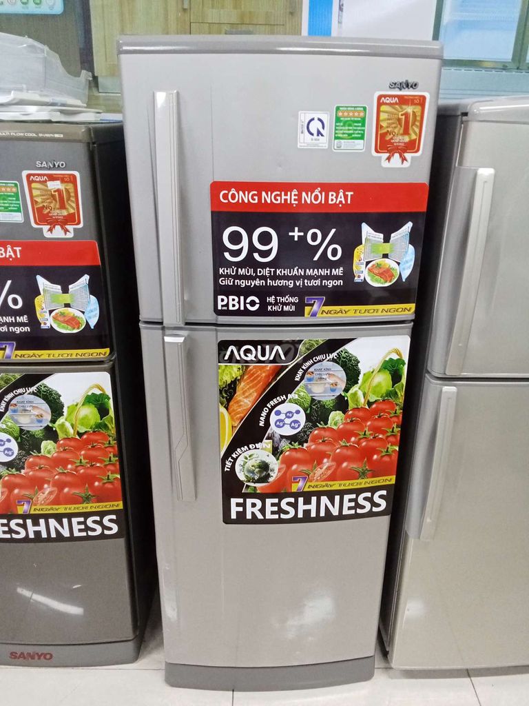 Tủ lạnh Sanyo 205 lít Bạc. Mua bán Tủ lạnh tại Huyện Long Thành Đồng Nai được đăng bởi Điện Máy Thanh Lý hình 1