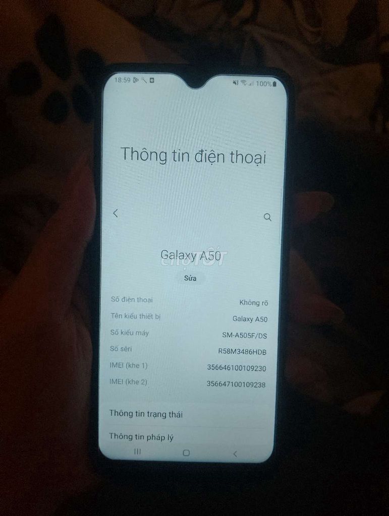 Samsung Galaxy A50 Đen Còn mới. Mua bán Điện thoại tại Thành phố Đà Lạt Lâm Đồng được đăng bởi Nguyễn Phong hình 1