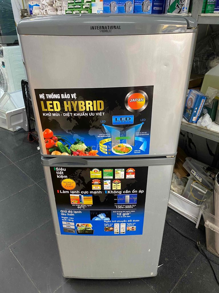 Tủ lạnh International 120L Bạc Nhật Bản LED Hybrid. Mua bán Tủ lạnh tại Quận 8 Tp Hồ Chí Minh được đăng bởi LÊ HIỆP hình 1