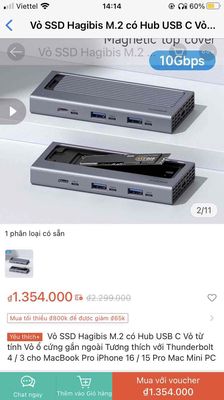 Vỏ SSD Hagibis M.2 có Hub USB C. Mua bán Linh kiện (RAM, Card...) tại Huyện Bình Chánh Tp Hồ Chí Minh được đăng bởi Đạt Nguyễn