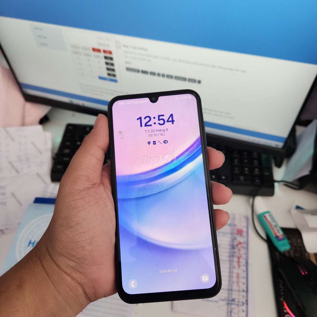 Samsung Galaxy A15 5G Xanh. Mua bán Điện thoại tại Huyện Hòa Thành Tây Ninh được đăng bởi Hứa phát tài hình 1