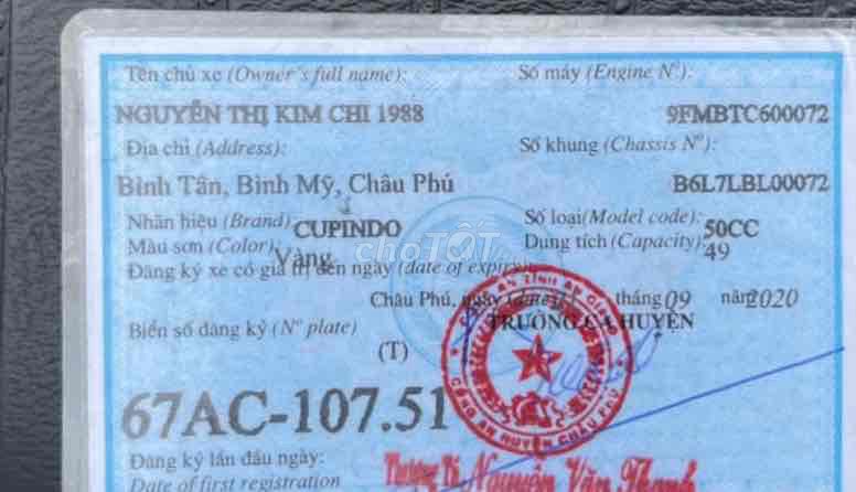 cup50. Mua bán Xe máy tại Huyện Châu Thành An Giang được đăng bởi thanh dat  hình 6