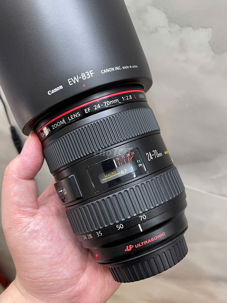 Ống kính Canon EF 24-70mm F2.8L USM. Mua bán Máy ảnh, Máy quay tại Quận Đống Đa Hà Nội được đăng bởi Nhược Doanh hình 1