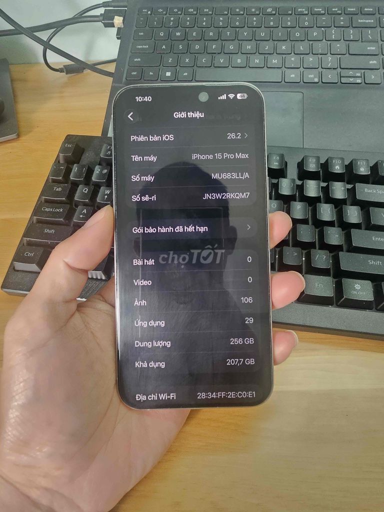 15 Pro Max 256GB Xám. Mua bán Điện thoại tại Huyện Thạch Thất Hà Nội được đăng bởi Trung hình 1