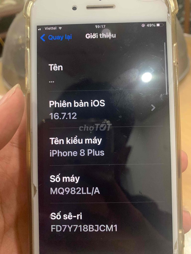 Apple iPhone 8 Plus Trắng. Mua bán Điện thoại tại Huyện Đan Phượng Hà Nội được đăng bởi Lưu minh tân hình 1