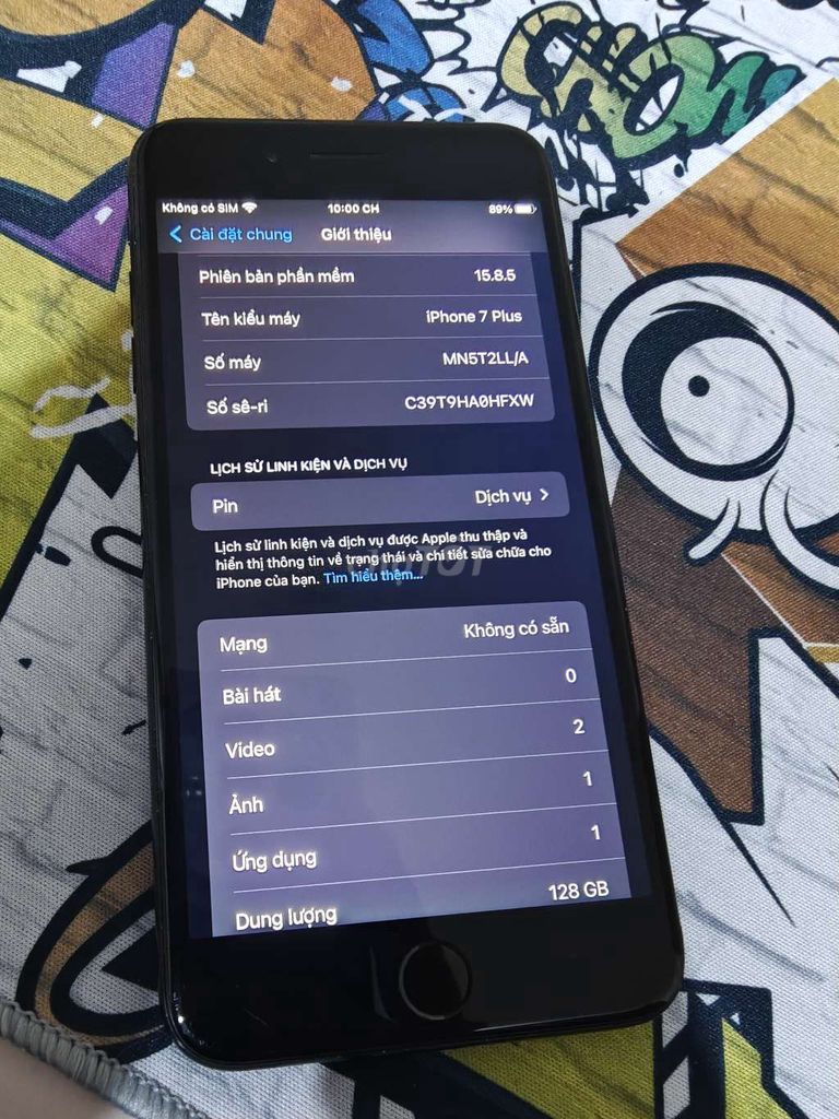 Apple iPhone 7 Plus 128GB Đen. Mua bán Điện thoại tại Quận Nam Từ Liêm Hà Nội được đăng bởi Jordan Linh hình 1