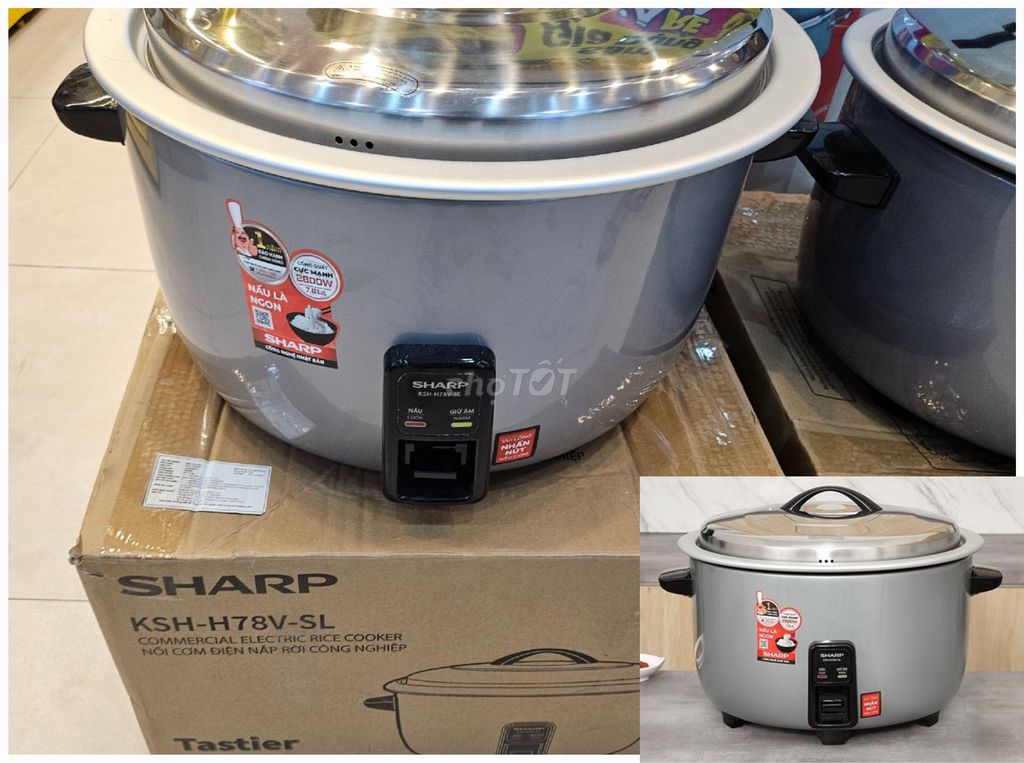 Nồi cơm điện Sharp KSH-H78V-SL 7,8Lít MỚI GIÁ RẺ👍. Mua bán Bếp, lò, đồ điện nhà bếp tại Thành phố Thủ Đức Tp Hồ Chí Minh được đăng bởi NGỌC DIỄM  hình 1