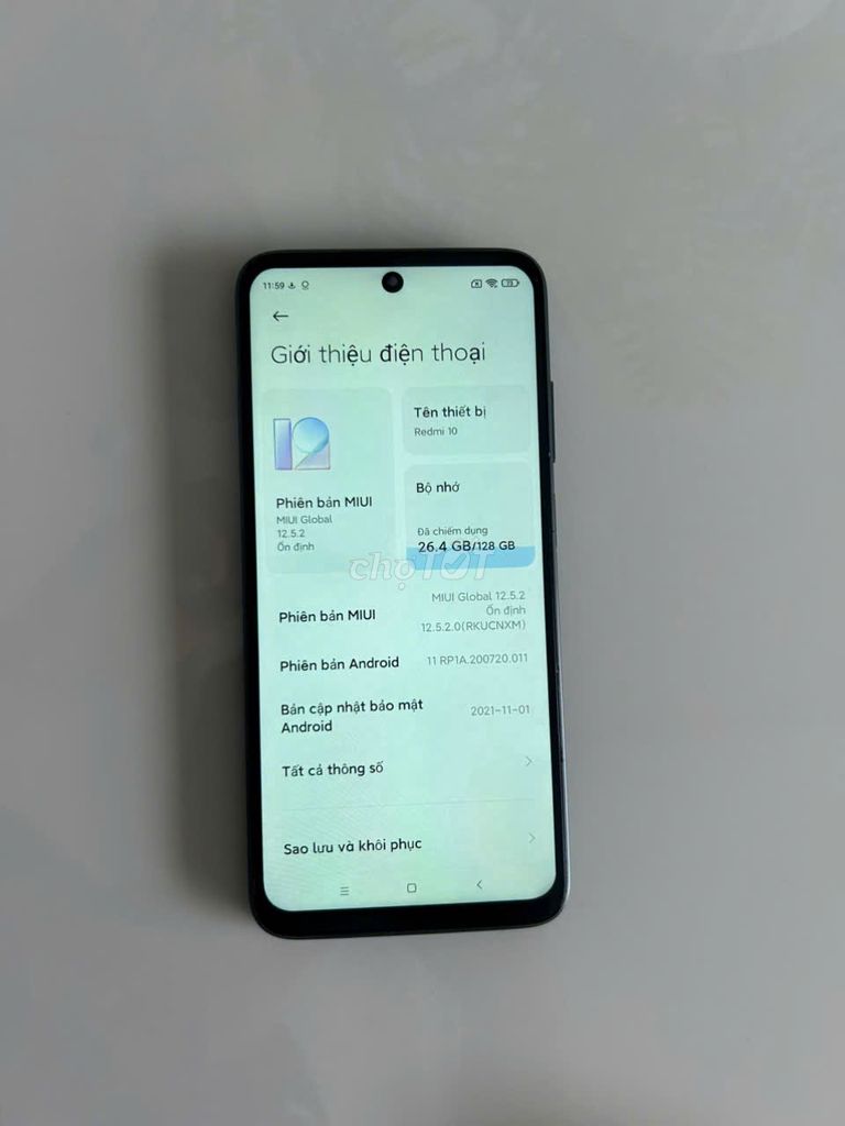 Xiaomi Redmi 10 128GB/6GB Xám. Mua bán Điện thoại tại Quận Ninh Kiều Cần Thơ được đăng bởi Nguyễn An Cần Thơ hình 1