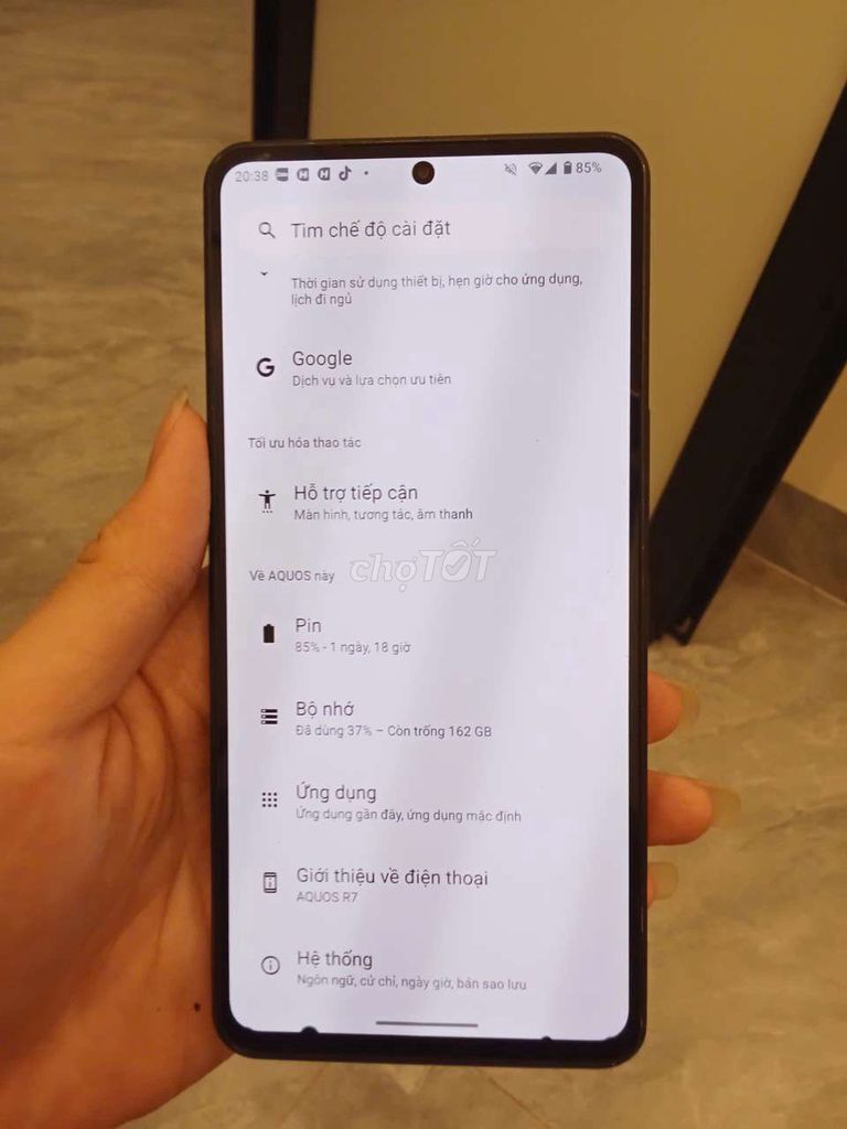 Sharp Aquos R7 12GB/256GB Đen. Mua bán Điện thoại tại Huyện Yên Lạc Vĩnh Phúc được đăng bởi Nguyễn Tùng Lâm hình 1