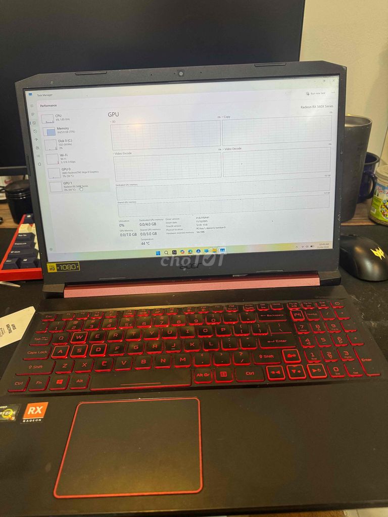 Acer Nitro 5 AN515-43 Ryzen 5 3550h 8GB/256GB Đen. Mua bán Laptop tại Quận Bình Tân Tp Hồ Chí Minh được đăng bởi Thi Quách hình 1