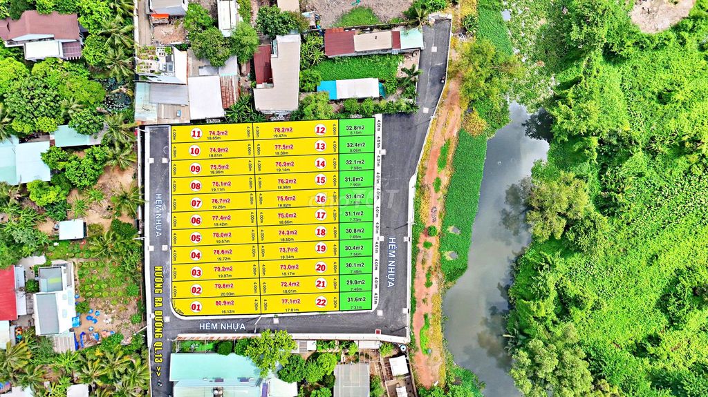Bán Lô Đất DT78m2 - sổ hồng riêng - ô tô tránh nhau - gần Vạn Phúc