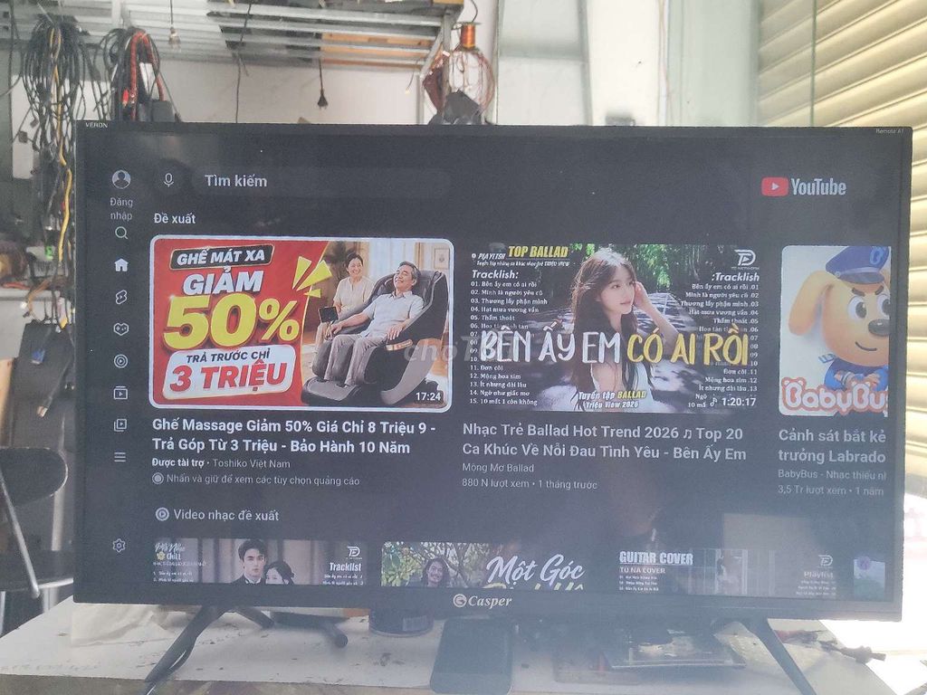 Tivi Casper 32hg5200 Android 32 inch Đen. Mua bán Tivi, Âm thanh tại Thành phố Đồng Xoài Bình Phước được đăng bởi Nguyễn Văn pha hình 1
