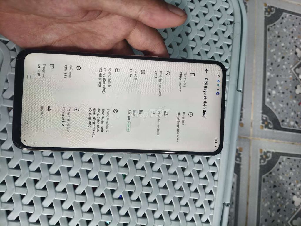 OPPO Reno 2F 128GB Trắng Đã dùng. Mua bán Điện thoại tại Quận 12 Tp Hồ Chí Minh được đăng bởi Quân hình 1