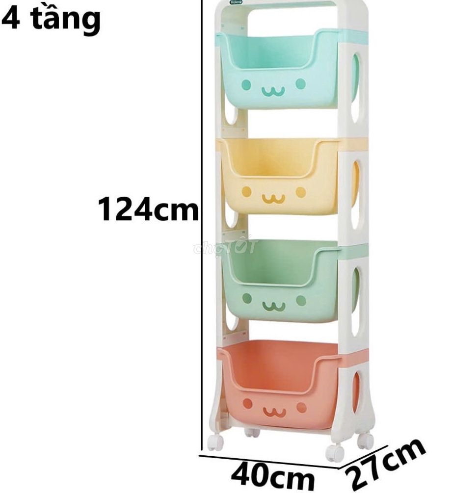 Kệ đồ chơi nhựa 4 tầng cho bé. Mua bán Mẹ và bé tại Quận Tân Phú Tp Hồ Chí Minh được đăng bởi Lê Minh Trí hình 3