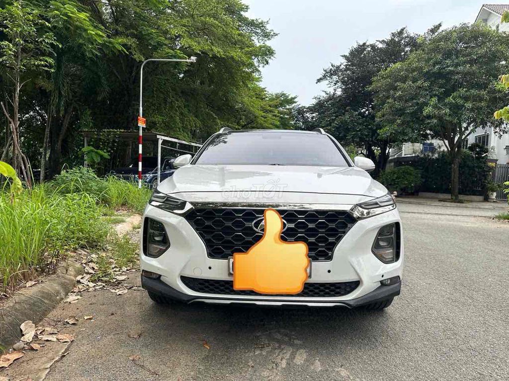 Hyundai Santafe, полная дизельная комплектация, 2020, белый