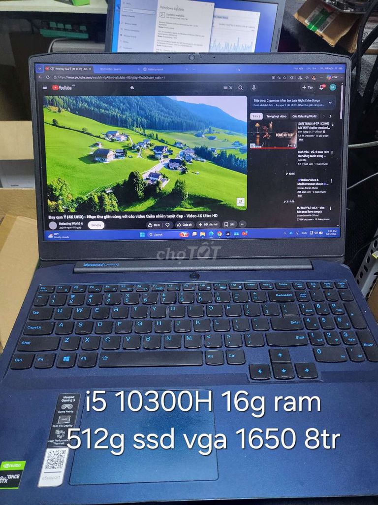 Lenovo Gaming i5 10300H 16G /512GB GTX 1650. Mua bán Laptop tại Quận Tân Phú Tp Hồ Chí Minh được đăng bởi Nguyễn Duy Nam hình 1
