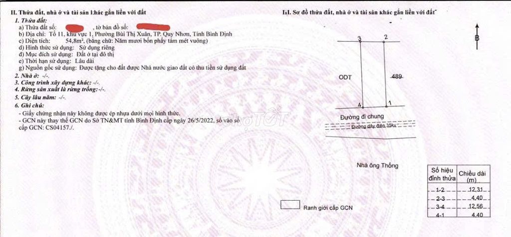 Bán đất khu vực đường âu cơ, bùi thị xuân, quy nhơn Bán đất khu vực đường âu cơ, bùi thị xuân, quy nhơn