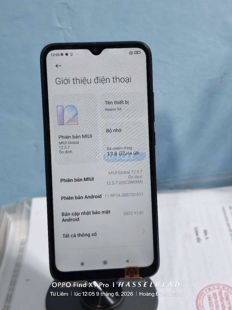 Xiaomi Redmi 9A 64GB Đen. Mua bán Điện thoại tại Quận Nam Từ Liêm Hà Nội được đăng bởi Hoàng Đông hình 1