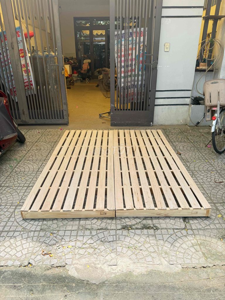 Sạp pallet Gỗ quế  Vàng nhạt. Mua bán Giường, chăn ga gối nệm tại Quận Cẩm Lệ Đà Nẵng được đăng bởi lê thị yến phượng  hình 1