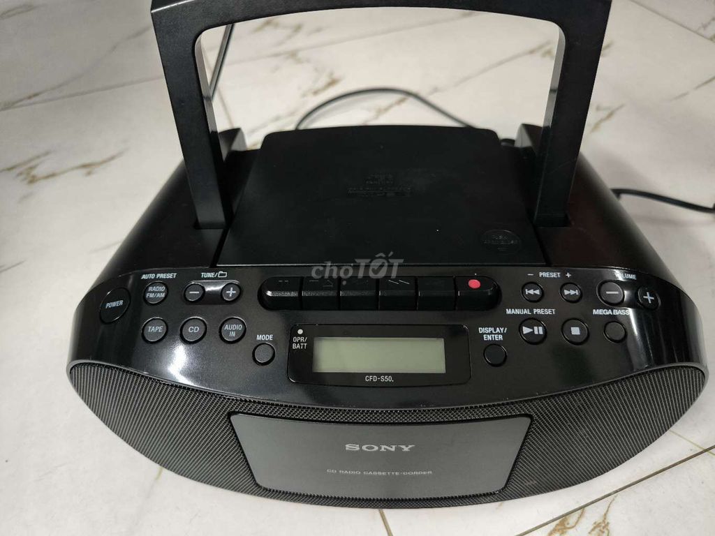 Đài cassette Sony CFD-550 Đen. Mua bán Tivi, Âm thanh tại Quận Bình Tân Tp Hồ Chí Minh được đăng bởi nam hình 1
