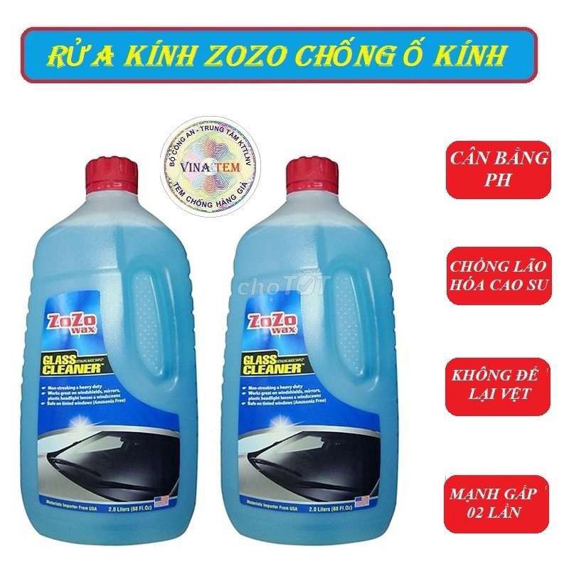 Nước Lau Kính Và Nước Rửa Kính ô Tô ZOZO 2 Lít