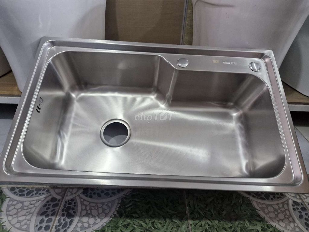 Chậu rửa chén 1 hộc Inox SUS304. Mua bán Thiết bị vệ sinh, nhà tắm tại Quận Bình Thuỷ Cần Thơ được đăng bởi Hồng Phương hình 1