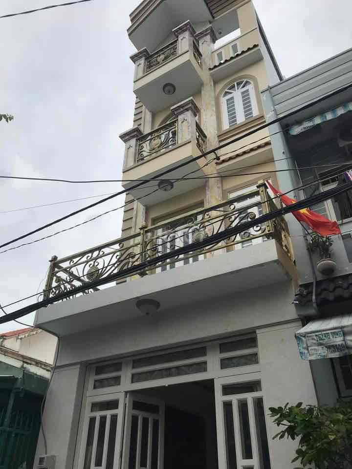 Bán nhà hẻm 5m Lô Tư, P BHHA, Q. Bình Tân - 4x14m - 4 tầng, nhà đẹp