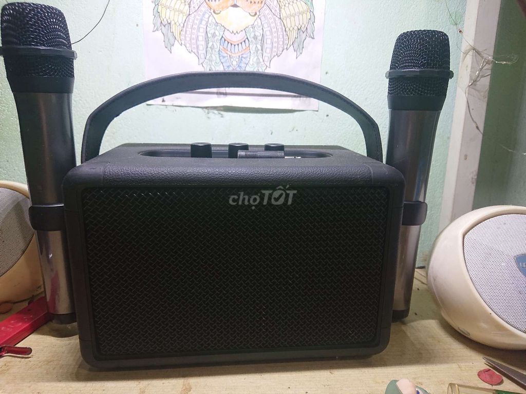 Loa karaoke xách tay mic pin sạc không dây. Mua bán Tivi, Âm thanh tại Huyện Trảng Bom Đồng Nai được đăng bởi lakniemtin123 hình 1