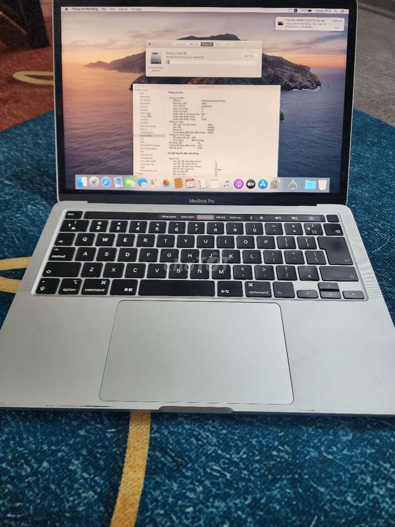 Macbook Pro 2020 i7/16/512 đầy đủ chức năng