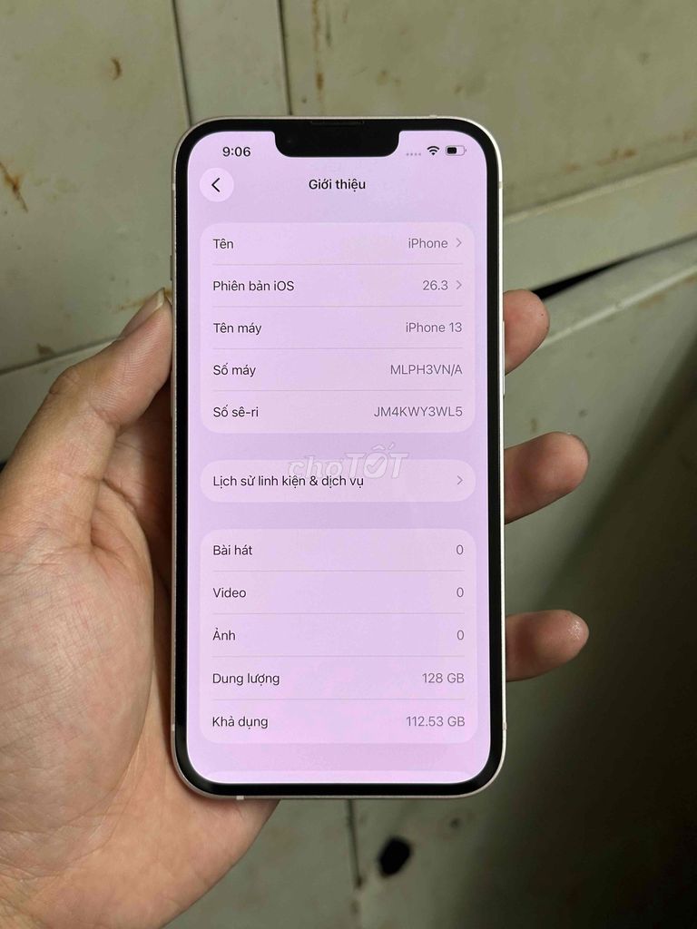 13 thường 128gb VN/A hồng zin đẹp. Mua bán Điện thoại tại Quận Hai Bà Trưng Hà Nội được đăng bởi Nguyễn Tuấn Anh hình 1