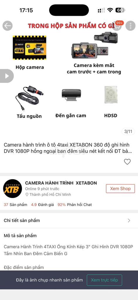 Camera hành trình XETABON 4TAXI. Mua bán Máy ảnh, Máy quay tại Quận Cái Răng Cần Thơ được đăng bởi võ thái hình 1