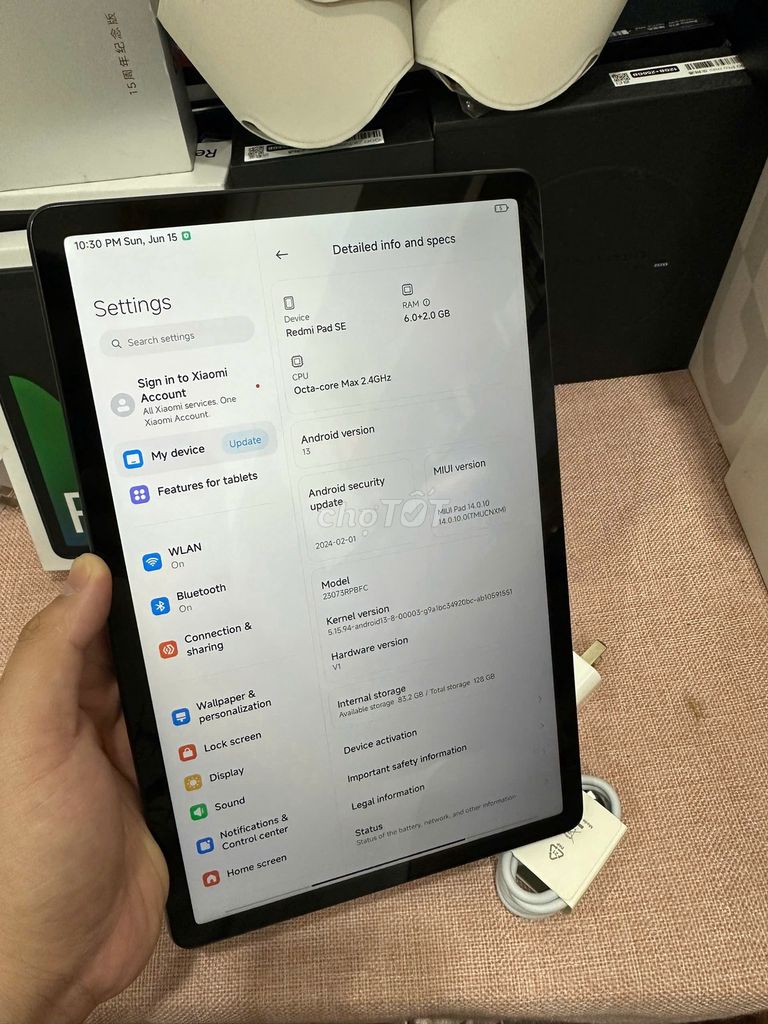 Redmi Pad SE 6/128 Fullbox có ship COD. Mua bán Máy tính bảng tại Quận Hoàng Mai Hà Nội được đăng bởi Trần Ngọc Hiếu hình 5