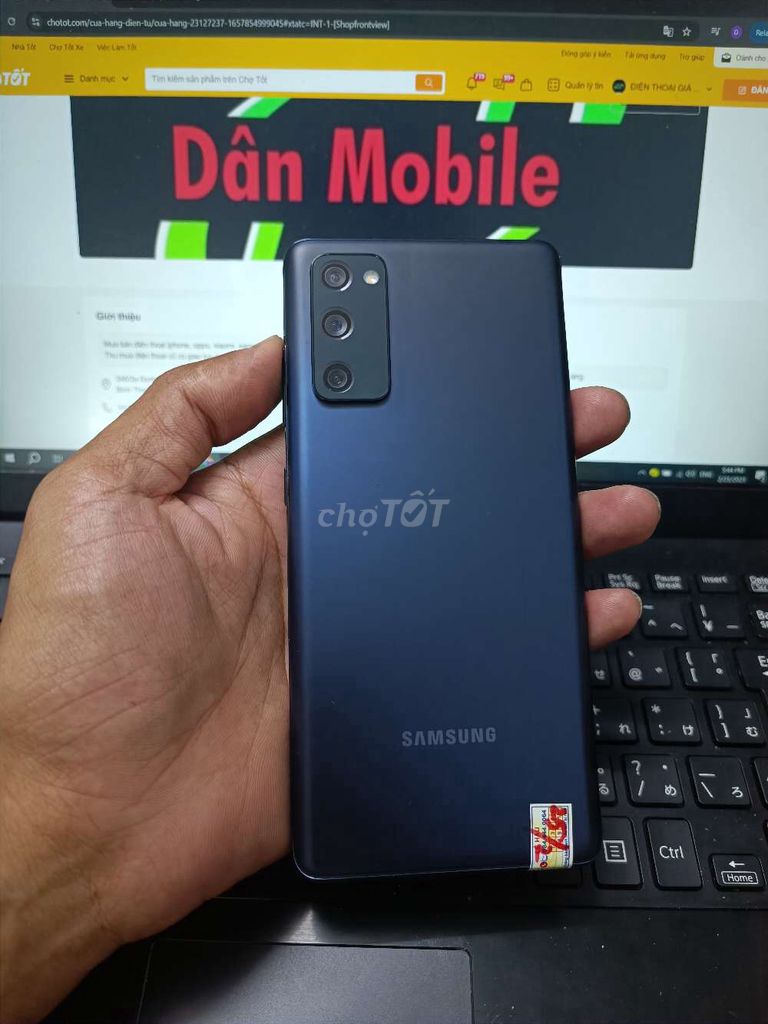 SAMSUNG S20 FE 6GB.128GB PIN 4500 SNAP 865 FULL CN. Mua bán Điện thoại tại Quận Bình Thạnh Tp Hồ Chí Minh được đăng bởi Dân Mobile hình 1