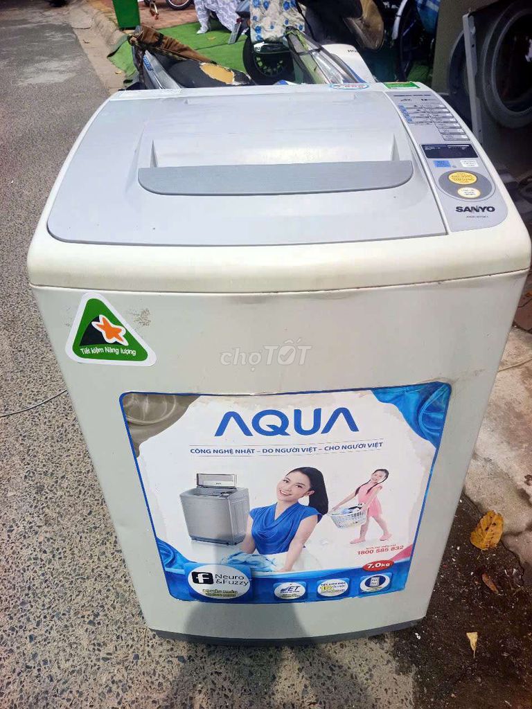 Bán máy giặt aqua 7kg chạy êm vắt khô giao hàng